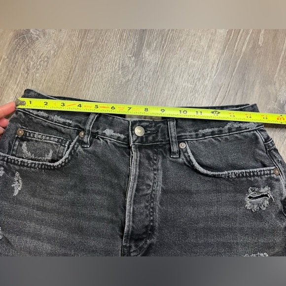 We the Free People Lasso Jean Shorts washed Black Size 30 - Picture 6 of 11